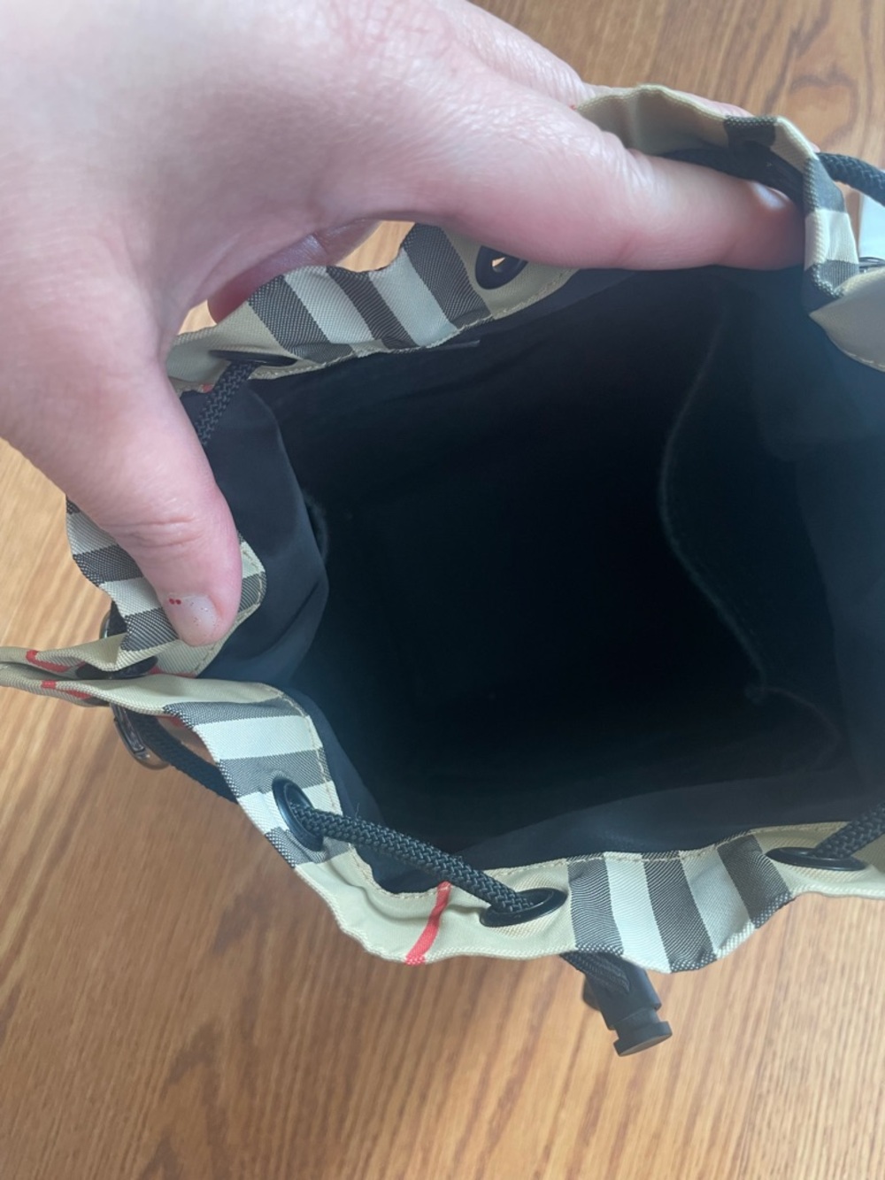 Burberry Vintage Check Drawstring Bucket Bag + Handle & Insert Mini Crossbody - Picture 17 of 17